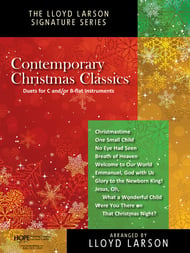 Contemporary Christmas Classics C and/or B-flat Instrument Duets P.O.D. cover Thumbnail